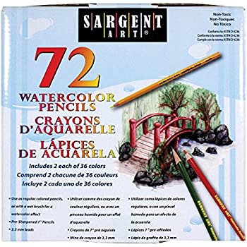 【中古】【輸入品 未使用】Sargent Watercolor Pencils 72 ct. by Sargent Art