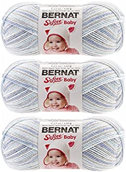 Bernat Bulk Buy Bernat Softee Baby Yarn Ombres 毛糸 並太 ブルー系 360g 約850m