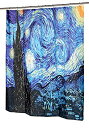 【中古】【輸入品・未使用】Carnation Home Fashions The Starry Night Fabric Shower Curtain 72L x 70W by Carnation Home Fashions