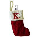 【中古】【輸入品・未使用】St. Nicholas スクエアミニケーブルニット ストッキング-レターK ミニ 7インチ