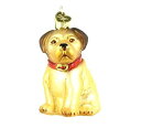 yÁzyAiEgpzOld World Christmas Pugsley Glass Ornament