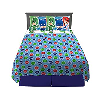 楽天アトリエ絵利奈【中古】【輸入品・未使用】Franco Kids Bedding スーパーソフトシーツセット 4点セット フルサイズ PJマスク