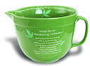 【中古】【輸入品・未使用】Abbey Gift Green Amazing Woman ミキシングボウル 9.5インチ x 5.75インチ x 7.5インチ マ...