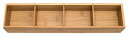 【中古】【輸入品 未使用】Lipper International 8884 Bamboo Drawer Organizer with 3 Removable Dividers Brown by Lipper International