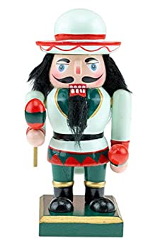 【中古】【輸入品・未使用未開封】Clever Creations 伝統的な木製 ぽっちゃりメキシカンくるみ割り人形 ソンブレロとマラカス付き - クリスマスの飾り - 棚やテーブルに最適 - 高