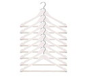 【中古】【輸入品・未使用】IKEA 木製ハンガー 服 コートに(8個パック) ホワイトブーメラン