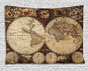 【中古】【輸入品・未使用】(200cm W By 150cm L Multi 1) - Wanderlust Decor Tapestry by Ambeson...