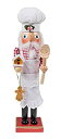 yÁzyAiEgpzTraditional Christmas Wooden Chef Nutcracker by Clever Creations Spoon and Bakers Hat Festive Christmas Decor 38cm Tall Perfect for She