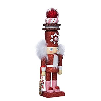 【中古】【輸入品・未使用】Kurt S. Adler Inc. HA0066 Kurt Adler 12'' Hollywood Red Gingerbread Nutcracker with Cookie Hat