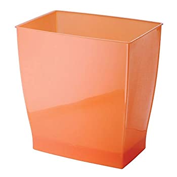 yÁzyAiEgpzInterDesign Mono Wastebasket Trash Can for Bathroom Kitchen Office - Tango Orange [sAi]