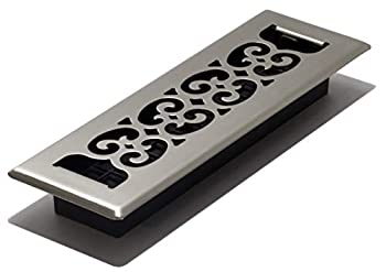【中古】【輸入品・未使用】(Brushed Nickel Finish) - Decor Grates SPH210-NKL 5.1cm by 25cm Scroll Floor Register Nickel [並行輸入品](3)