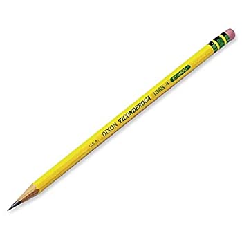 【中古】【輸入品 未使用】Dixon Ticonderoga 13884 4 ex-hardイエロー鉛筆
