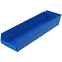 【中古】【輸入品・未使用】akro-mils 30164?24インチby 6-inch by 4-inchプラスチックのネストシェルフBinボックス、ブルー、ケ...