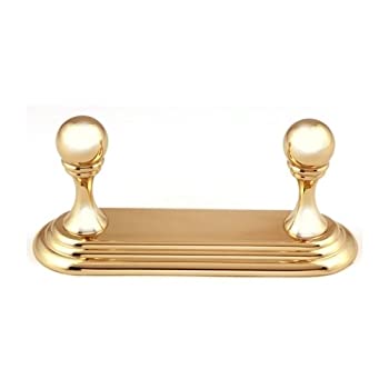 【中古】【輸入品・未使用】(POLISHED BRASS) - Alno Embassy 12.7cm Double Robe Hook Finish: Polished Brass 【中古】【輸入品・未使用】(POLISHED BRASS) - Alno Embassy 12.7cm Double Robe Hook Finish: Polished Brass