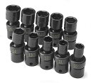 yÁzyAiEgpzS K Hand Tools SKT33351 .38in. Drive 6 Point Swivel Metric Impact Socket Set - 10 Pieces