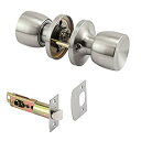 【中古】【輸入品・未使用】Prime-Line MP65023 パッセージノブ 2-3/8インチ & 2-3/4インチのバックセット チューリップ サテンクローム 1セット