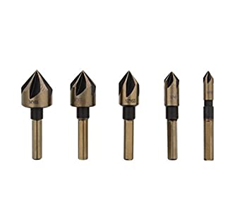 šۡ͢ʡ̤ѡABN Screw Countersink Kit 5-Piece SAE Drill Bit Set 82-De...