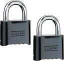 yÁzyAiEgpzMaster Lock 178D Set Your Own Combination Lock 2 Pack Black