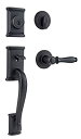 【中古】【輸入品・未使用】Kwikset 98001-098 Venetian Bronze Ashfield Handleset