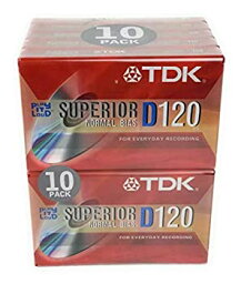 【中古】【輸入品・未使用】TDK D120 Dynamic Audio Cassette Tapes - 10 Pack