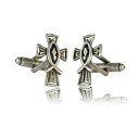 【中古】【輸入品・未使用】Cuff-Daddy魚のシンボルと十字架 シルバー カフスボタン