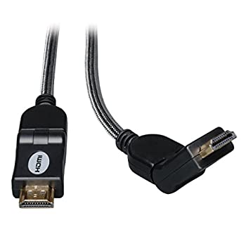 【中古】【輸入品・未使用】Tripplite P568-003-SW Hdmi Right Angle Swivel 3'