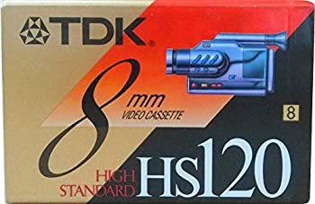 【中古】【輸入品・未使用】TDK HS120 8mm ハイスタンダードビデオカセットテープ