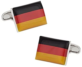 【中古】【輸入品・未使用】Cuff - Daddy German Flag Cufflinks Withプレゼンテーションボックス