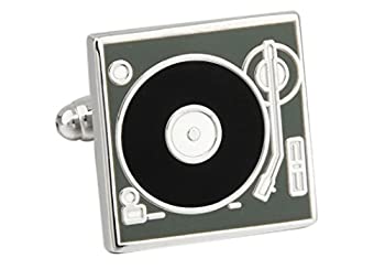 【中古】【輸入品・未使用】mrcuffターンテーブルレコードプレーヤーDJペアCufflinks in a Presentationギフトボックス&ポリッシュク...