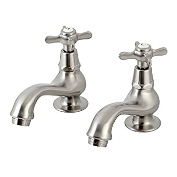 【中古】【輸入品・未使用】キングストン真鍮ks1108bexエセックス盆地タップ蛇口クロスハンドル付き、サテンニッケル 【中古】【輸入品・未使用】キングストン真鍮ks1108bexエセックス盆地タップ蛇口クロスハンドル付き、サテンニッケル