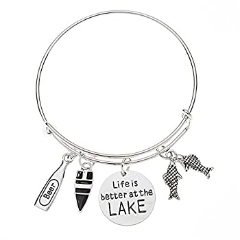 【中古】【輸入品・未使用】Infinity Collection ブレスレット Life is better at The LAKE 湖モチーフのジュエリー 湖が好きな女の子へのギフト 【中古】【輸入品・未使用】Infinity Collection ブレスレット Life is better at The LAKE 湖モチーフのジュエリー 湖が好きな女の子へのギフト