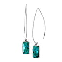 【中古】【輸入品・未使用】Silpada 'Oasis' Compressed Turquoise Wire Drop Earrings in Sterling Silver