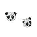 【中古】【輸入品・未使用】lIAVY 's Panda Bearファッショナブルなイヤリング???エナメル???スタッド???Sparkling Crystal???Uniqueギフト、お土産