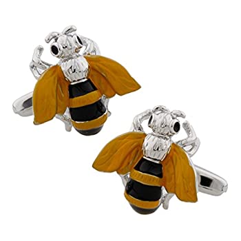 【中古】【輸入品・未使用】mrcuff Bumblebee Honey BeeペアCufflinks in a Presentationギフトボックス&ポリッシ...