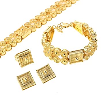 【中古】【輸入品・未使用】EthiopianチョーカーネックレスブレスレットイヤリングリングレディースHabeshaエリトリアAfrican