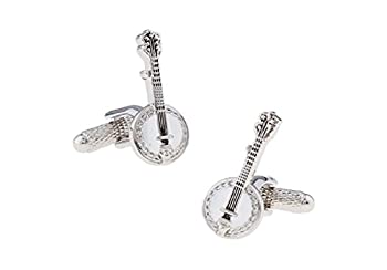 【中古】【輸入品・未使用】mrcuffバンジョー音楽のペアCufflinks in Presentationギフトボックス&ポリッシュクロス