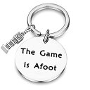 【中古】【輸入品・未使用】SEIRAA 探偵恋人ギフト The Game is Afoot キーホルダー シャーロック風 引用句 ジュエリーギフト 映画ファン向け(4)