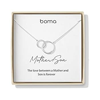 【中古】【輸入品・未使用】Boma Jewelry センチメントコレクション 母と息子 スターリングシルバー 2連サークルネックレス 18インチ 【中古】【輸入品・未使用】Boma Jewelry センチメントコレクション 母と息子 スターリングシルバー 2連サークルネックレス 18インチ