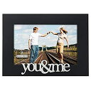 【中古】【輸入品・未使用】Malden International Designs Expressions You and Me Black Wood Pict...