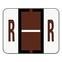 【中古】【輸入品 未使用】A-Z Color-Coded Bar-Style End Tab Labels Letter R Brown 500/Roll (並行輸入品)