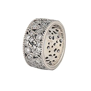 【中古】【輸入品・未使用】パンドラShimmering Leavesリング190965?CZ、異なるサイズ可能(6?/ 52?)