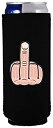【中古】【輸入品・未使用】(Black) - Coolie Junction Middle Finger Funny Slim Can Coolie (Blac...