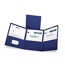【中古】【輸入品・未使用】Tri-Fold Folder w/3 Pockets Holds 150 Letter-Size Sheets Blue (並行輸入...
