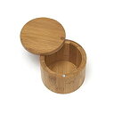 【中古】【輸入品・未使用】Lipper International Bamboo Salt Box with Swivel Cover Brown by Lip...