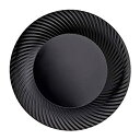 【中古】【輸入品・未使用】Party Essentials パーティー用品 テーブルウェア 40個 ブラック 渦巻き