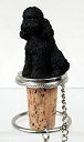 楽天アトリエ絵利奈【中古】【輸入品・未使用】Poodle Black Sport Cut Wine Bottle Stopper from Conversation Concepts