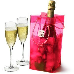 【中古】【輸入品・未使用】ICE BAG Collapsible Wine Cooler Bag (Translucent Pink) by Franmara [並行輸入品]
