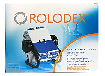 【中古】【輸入品 未使用】ROLODEX BUSINESS FILE BLACK 400CAP 67236