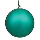【中古】【輸入品・未使用】Vickerman 31453943 60個 マットティール(グリーン) 飛散防止クリスマスボールオーナメント 2.5インチ