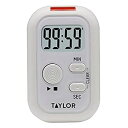 【中古】【輸入品・未使用】Taylor Precision Products マルチアラート(サウンド、ライト、振動)デジタルタイマー 標準 ホワイト